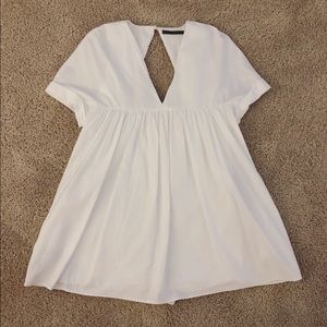 Zara polin babydoll dress